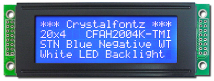 white/blue lcd